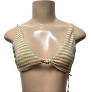 Toast swim knot top - rainbow rib
